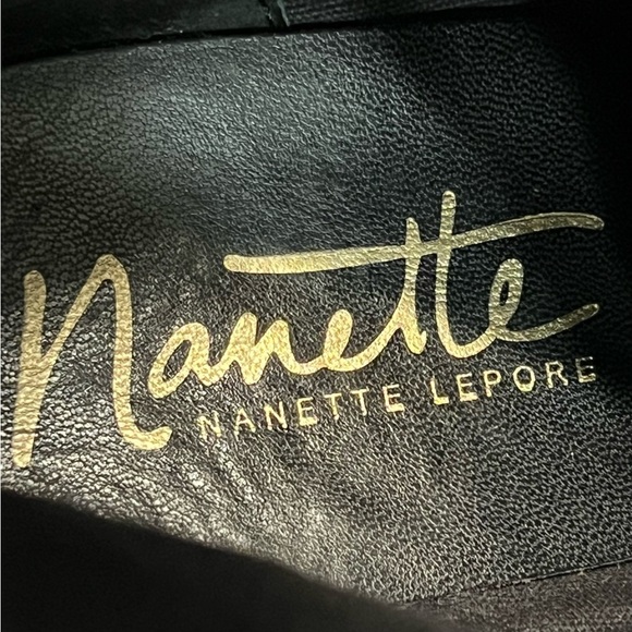 Nanette Lepore Idalia Black Quilted Combat Boots Lugg Sole Women’s 10 - Picture 14 of 14